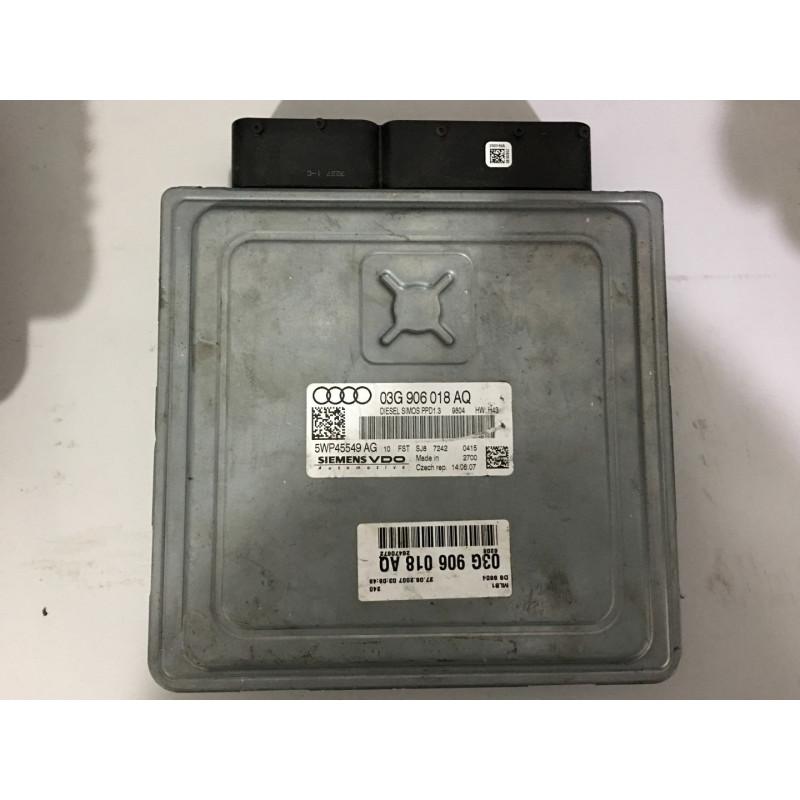 AUDI A4 2.0 TDI SIEMENS VDO 5WP45549 AG, 5WP45549AG, 03G 906 018 AQ, 03G906018AQ, SIMOS PPD1.3 Read more: https://www.worldecu.com/en/Engine-control-unit-ecu-controllers-audi-a4-20-tdi-siemens-vdo-5wp45549-ag-5wp45549ag-03g-906-018-aq-03g906018aq-simos-ppd13