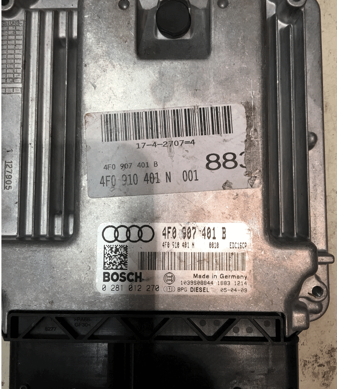 Audi A6 3.0 TDI Avant Quattro, 0281012270, 0 281 012 270, 4F0910401B, 4F0 910 401 B, EDC16CP