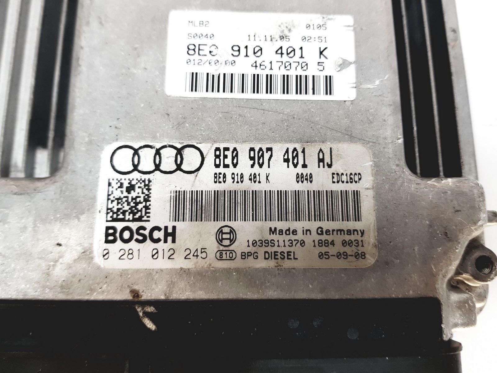 Audi A4 3.0 TDI, 0281012245, 0 281 012 245, 8E0907401AJ, 8E0 907 401 AJ, 8E0910401K, 8E0 910 401 K, EDC16CP - Image 2