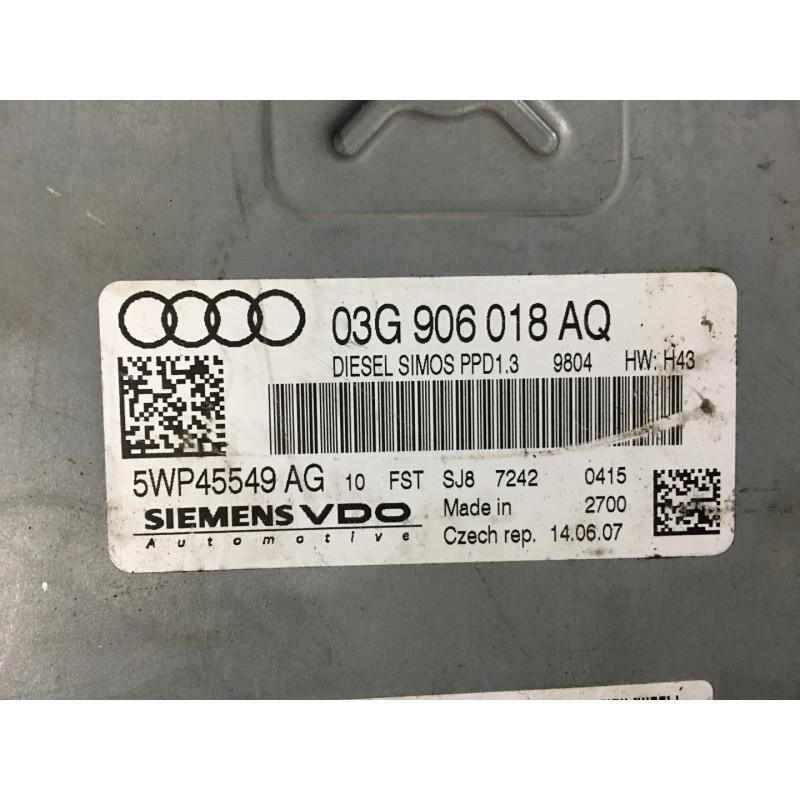 AUDI A4 2.0 TDI SIEMENS VDO 5WP45549 AG, 5WP45549AG, 03G 906 018 AQ, 03G906018AQ, SIMOS PPD1.3 Read more: https://www.worldecu.com/en/Engine-control-unit-ecu-controllers-audi-a4-20-tdi-siemens-vdo-5wp45549-ag-5wp45549ag-03g-906-018-aq-03g906018aq-simos-ppd13 - Image 2