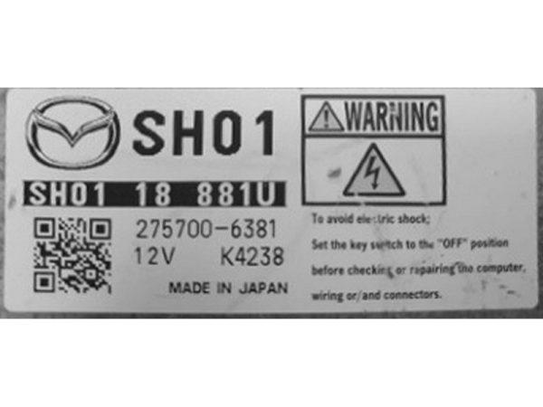Mazda CX-5 2.2D SH0118881U 275700-6381 H0118881U 275700-6381 SH01 18 881U 2757006381 275700 6381 K4238 SH01