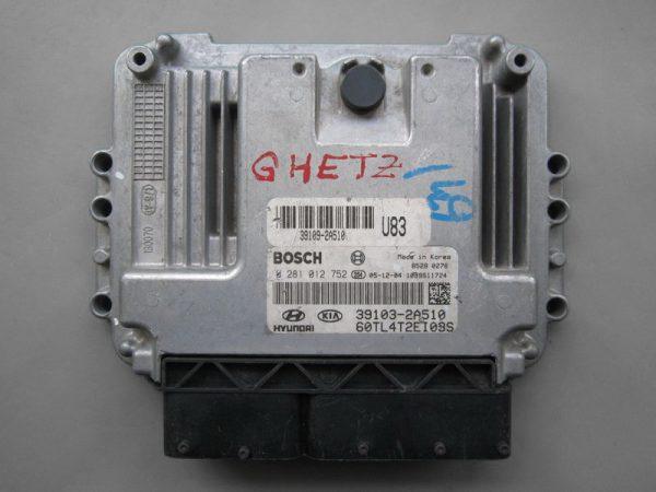 Hyundai Getz 1.5CRDI 39103-2A510 0281012752 EDC16C39 1037377909
