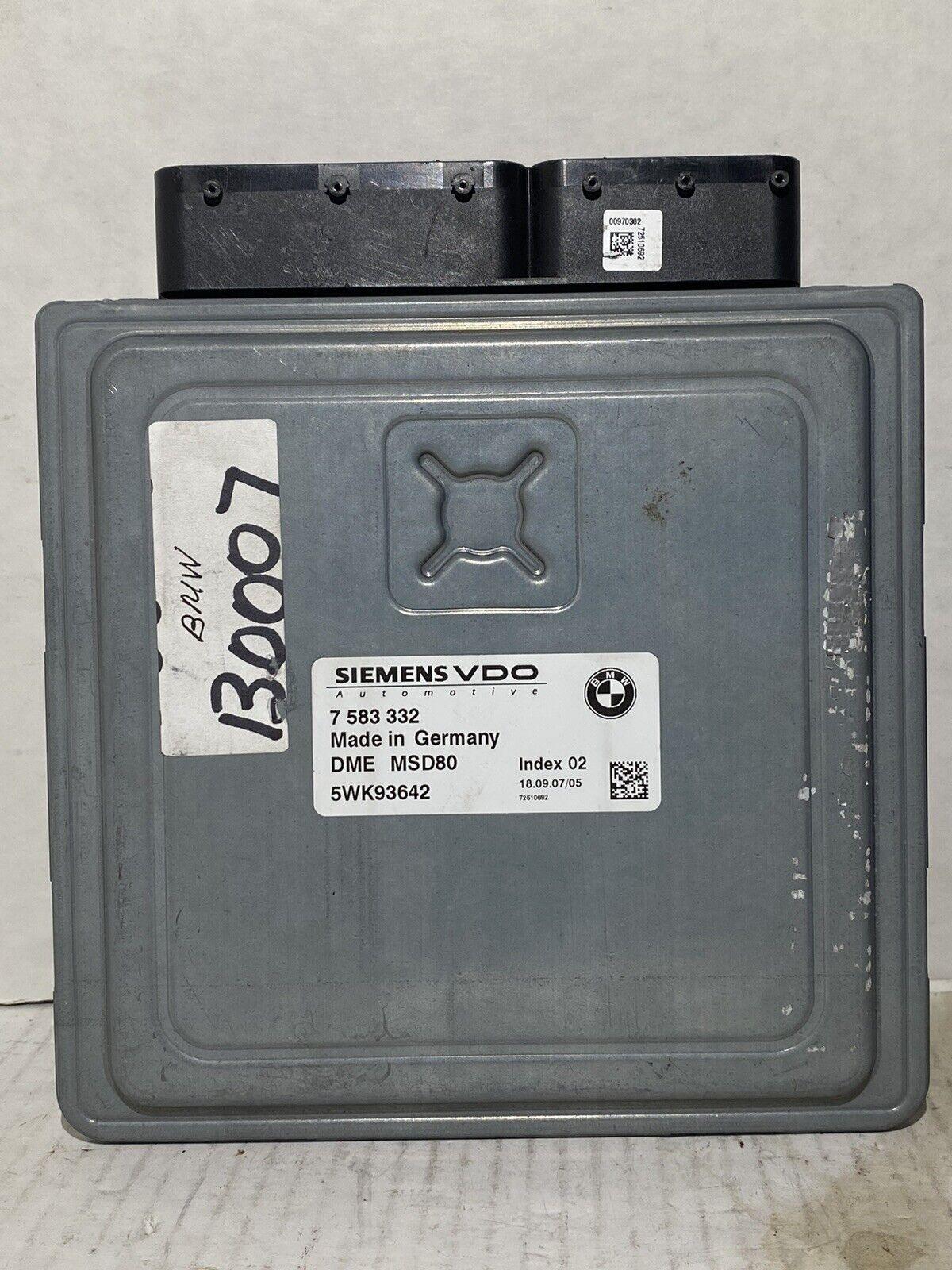 BMW 3 SERIES 3.0 325i / 330i ECU (Engine Management) – Part No: 7583332 / 5WK93642