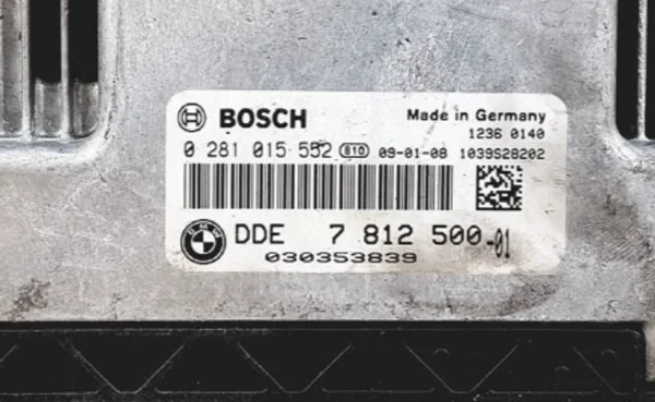 BMW 5 SERIES 2.0 520d ECU (Engine Management) – Part No: DDE7812500 / 0281015552