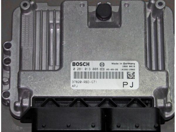 Honda Accord 2.2CDTI 37820-RBD-G74 0281013008 EDC16C7 1037386768