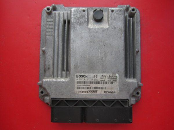 Dodge Caliber 2.0CRD P05033299AF 0281012129 EDC16U31