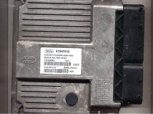 Ford Ka 1.3CDTI, 51847810, 6F3.F2 4546F282, MJD 6F3.F2/HW04P/4546-F282, 51847810, 7160019201, D032,