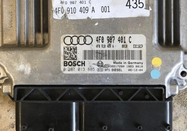 A6 3.0 TDI Quatro, 0281013885, 0 281 013 885, 4F0907401C, 4F0 907 401 C, EDC16CP34