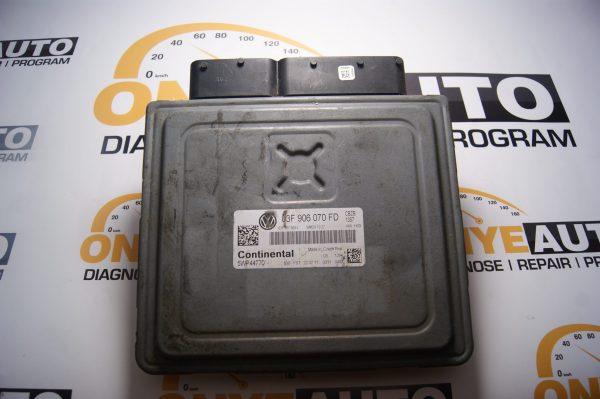 VOLKSWAGEN Polo V 6R 2013 AUDI 1.2 ENGINE CONTROL UNIT 03F 906 070 FD & 03F906070FD CBZ ECU MPT4514