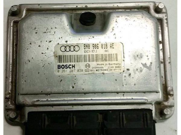 Audi TT 1.8 Engine ECU 0261207030, 0 261 207 030, 8N0906018AE, 8N0 906 018 AE, ME7.5
