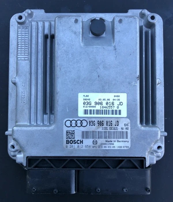 Audi A4 2.0 TDI, 0281012654, 0 281 012 654, 03G906016JD, 03G 906 016 JD, 1039S12996, EDC16U31