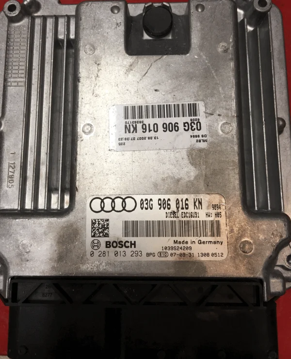 AUDI A4 2.0 TDI BOSCH 0 281 013 293, 0281013293, 03G 906 016 KN, 03G906016KN, EDC16U31