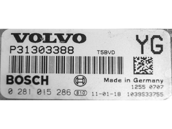 Volvo XC70 2.4D P31303388 0281015286 EDC17CP22 1037500204 1037532520