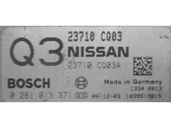 Nissan Alteon 3.0DCI 23710CQ03 0281013371 EDC16C41 1037510836