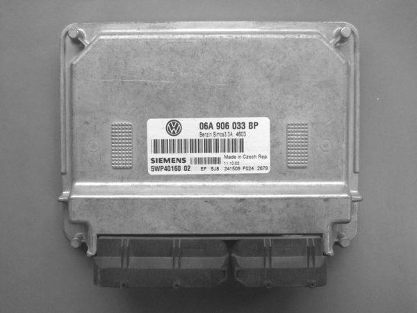VW Beetle 1.6 06A906033BP 5WP40160 SIMOS 3.3A BFS S33D043230000