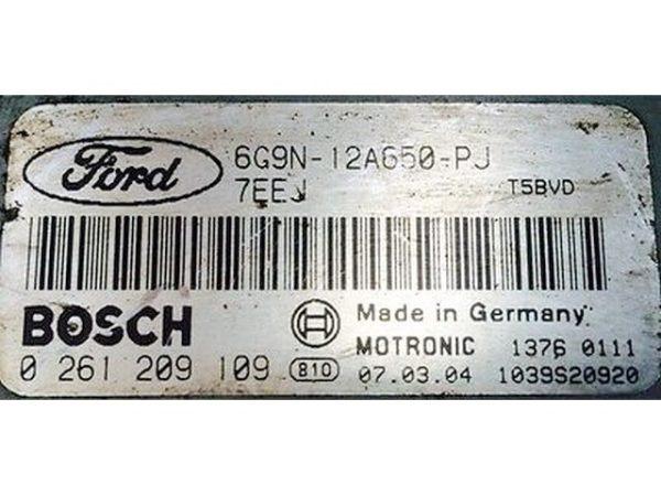 Ford Mondeo 2.5, 6G9N-12A650-PJ, ME9.0, 6G9N-12A650-PJ, 6G9N12A650PJ, 0261209109 0 261 20,