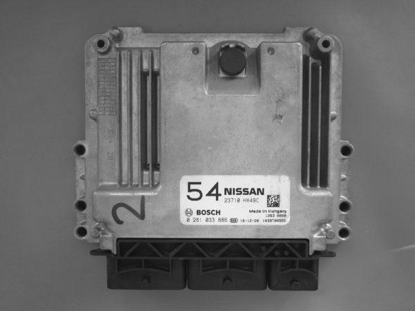 Nissan Qashqai 1.6DCI 23710 HX49C 0281033886 EDC17C84 10SW012772 10SW014730