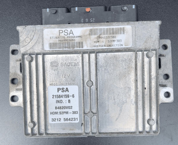 Engine ECU, PSA, S2PM-383, 9649903680, 9642222380, 21584159-6