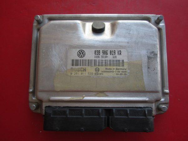 VW Beetle 1.9TDI 038906019KR 0281011539 EDC15P+ 0 281 011 539 EDC15P+22.3.2 038906019KR 038 906 019 KR