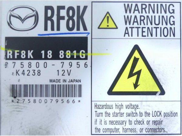 Mazda 5 2.0D RF8K18881G 275800-7956 RF8K RF8K18881G RF8K 18 881G 275800-7956 2758007956 RF8K K4238