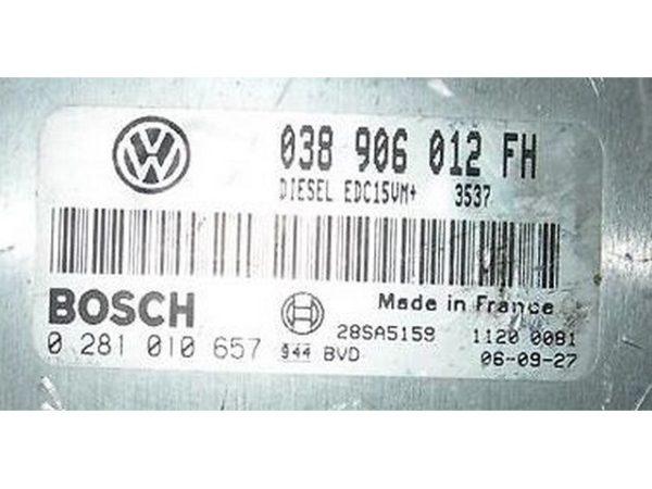 VW Beetle 1.9TDI 0281010657 EDC15VM 1037362437 0 281 010 657 EDC15VM+2.V1 038906012FH 038 906 012 FH