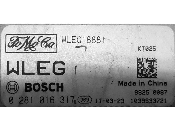Ford Ranger WLEG18881 0281016317 EDC16C7 1037500027