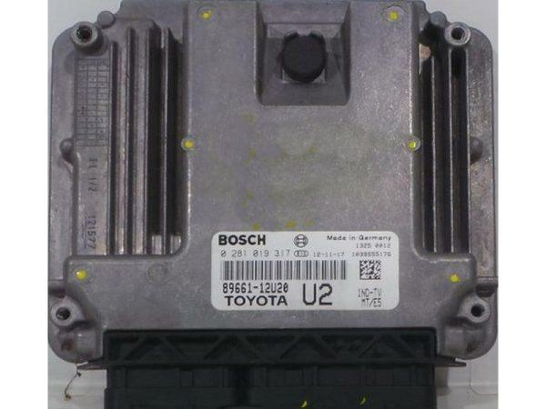 Toyota Corolla 1.4 D4D 89661-12U20 0281019317 EDC17CP37 1037521759
