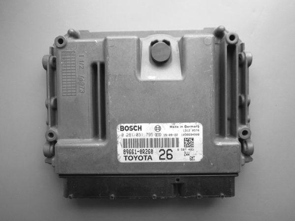 Toyota RAV4 2.0D4D 89661-0R260 0281031795 EDC17C73 10SW004307
