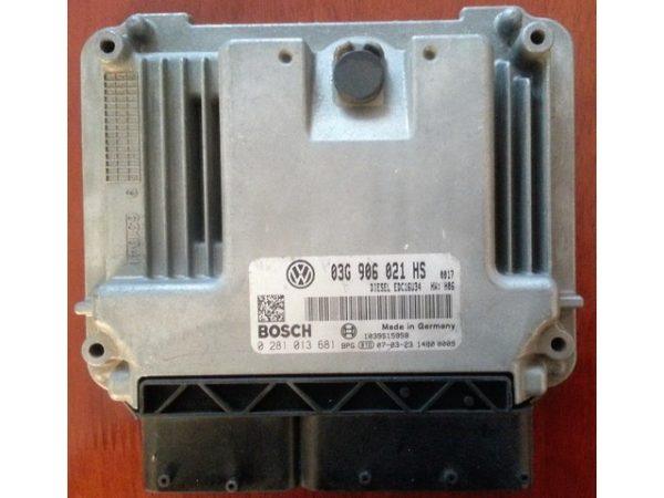 VW Caddy 1.9TDI 0281013157 EDC16U34 1037378805 0 281 013 157 EDC16U34-3.42 03G906021FF 03G 906 021 FF