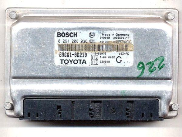 Toyota Yaris 1.0 89661-0D210 0261208036 M7.9.4 1037366790