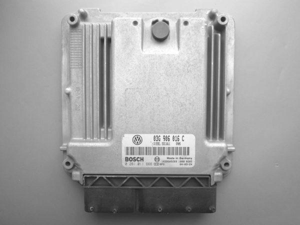 VW Caddy 1.9TDI 03G906016C 0281011666 EDC16U1 BJB 1037370299