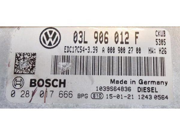 VW Crafter 2.0TDI 03L906012F 0281017666 EDC17C54 CKUB 1037521685
