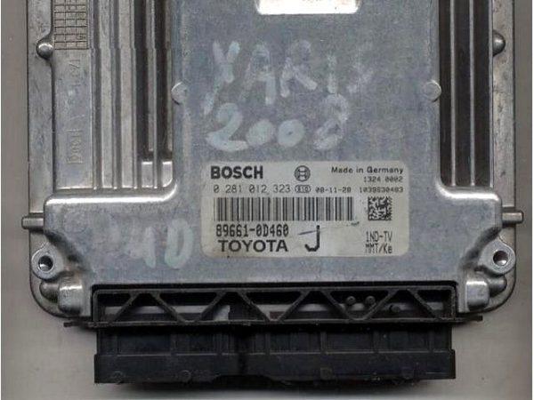 oyota Yaris 1.4 D4D 89661-0D460 0281012323 EDC16C10 1037381060