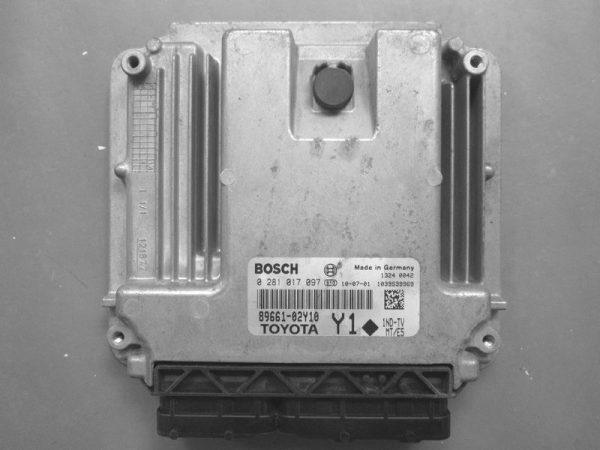 Toyota Yaris 1.4D4D 89661-02Y10 0281017097 EDC17CP37 1037510757 1037536736