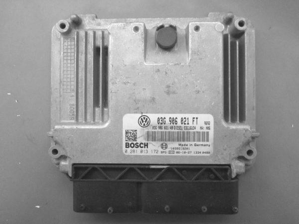 VW Eos 2.0TDI 03G906021FT 0281013172 EDC16U34 1037383798