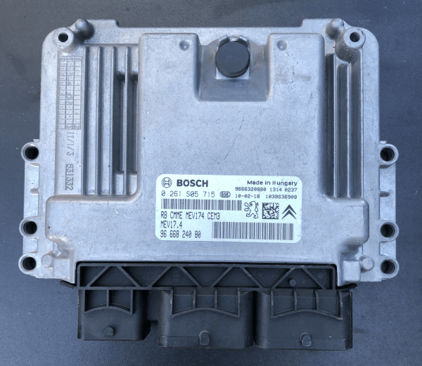 Bosch Engine ECU, Peugeot 308 1.4, 0261S05715, 0 261 S05 715, 9666824080, 96 668 240 80, MEV17.4