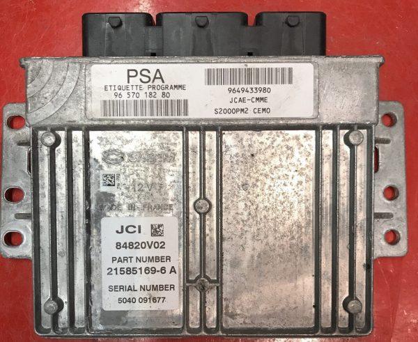 Sagem Engine ECU, 21585169-6, 9657018280, 96 570 182 80, 9649433980, S2000PM2, JCI
