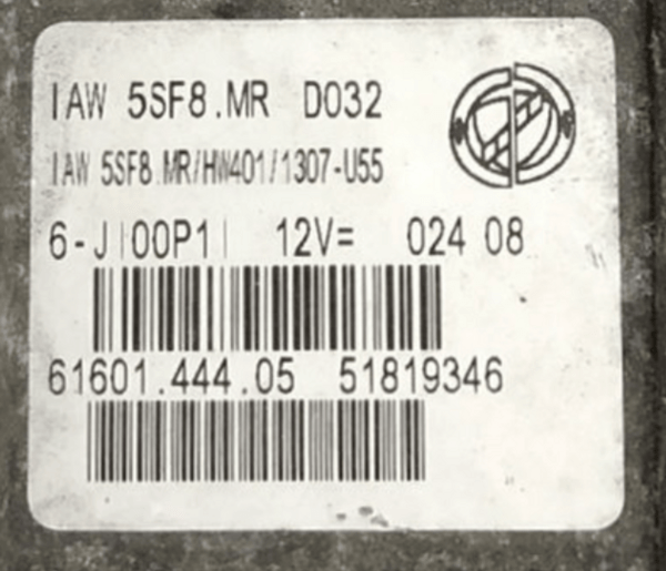 Fiat 500 1.2-1.4 Magneti Marelli Engine ECU – Part No: IAW5SF8MR / 6160144405