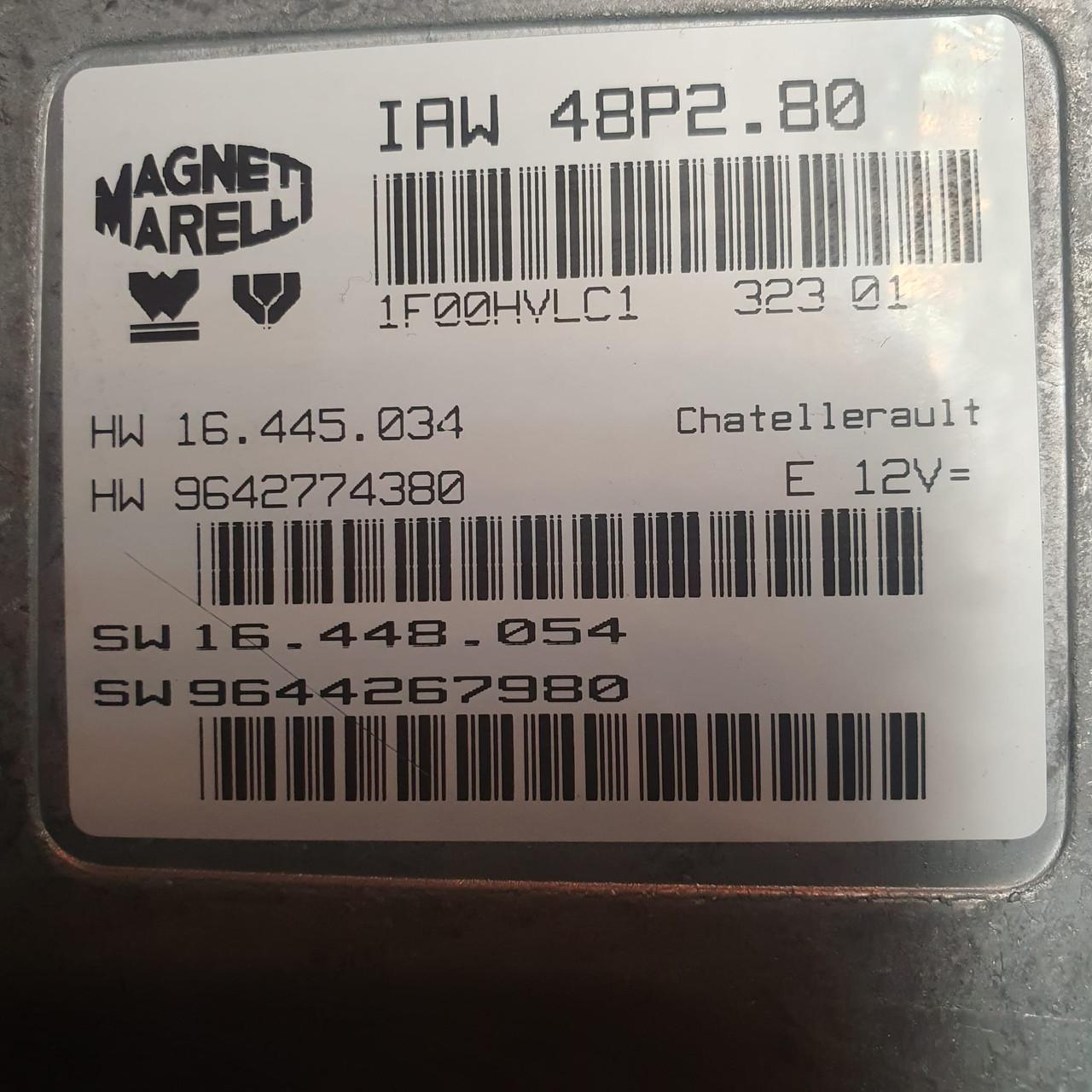 Magneti Marelli Engine ECU, Citroen Saxo VTS - Peugeot 106 GTi 1.6 16v, IAW 48P2.80, HW 16.455.034, HW 9642774380, SW 16.448.054, SW 9644267980