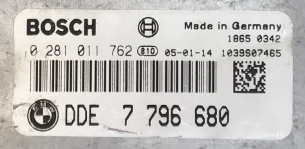 BMW 5 SERIES 3.0 535d ECU (Engine Management) – Part No: DDE7796680 / 0281011762