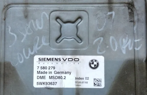 BMW 1 SERIES 2.0 – 3.0 ECU (Engine Management) – Part No: 7580279 / 5WK93637
