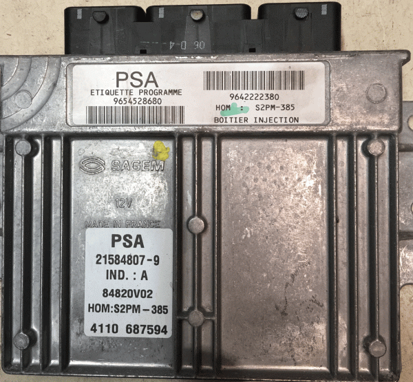 Sagem Engine ECU, Citroen C2/C3 1.4L, 9654528680, 9642222380, 21584807-9, S2PM-385