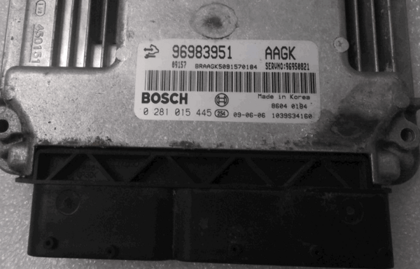 osch Engine ECU, Chevrolet Cruze, 0281015445, 0 281 015 445, 96983951, AAGK