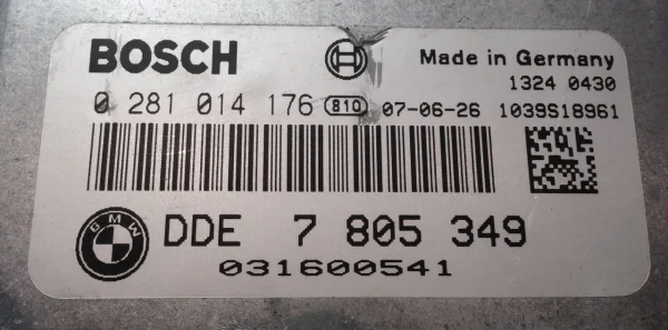 BMW X3 2.0 E83 ECU (Engine Management) – Part No: DDE7805349 / 0281014176