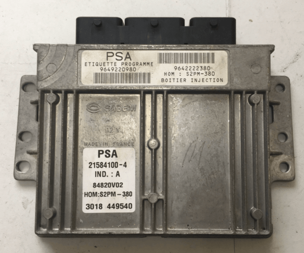 Engine ECU Citroen Peugeot, S2PM-382, 9650825480, 9642222380, 21584231-6