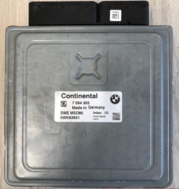 BMW 3 SERIES 3.0 325i / 330i ECU (Engine Management) – Part No: 7594305 / 5WK93651