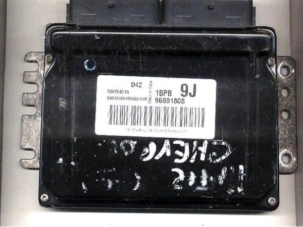 Chevrolet Matiz 1.0 96801808 5WKY5451A 9J Sirius D42