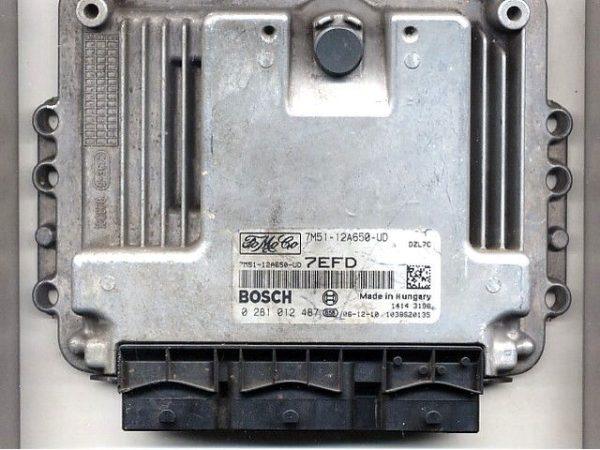 Ford C-Max 1.6TDCI, 7M51-12A650-UD, EDC16C34, 1037386031, 7M51-12A650-UD, 7M5112A650UD, 0281012487, 1414 3551 7EFD,