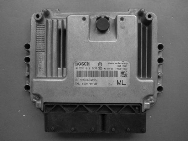 Honda Civic 2.2CDTI 37820-RSR-E15 0281012660 EDC16C7 1037380289 1037396110