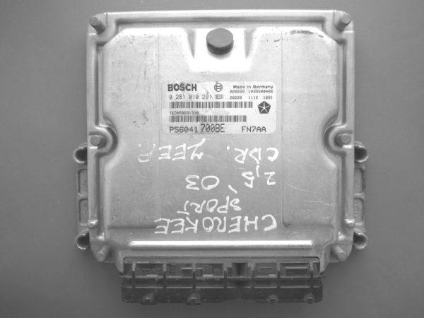 Jeep Grand Cherokee 2.5CRD P56041700BE 0281010291 EDC15C5 1037363859